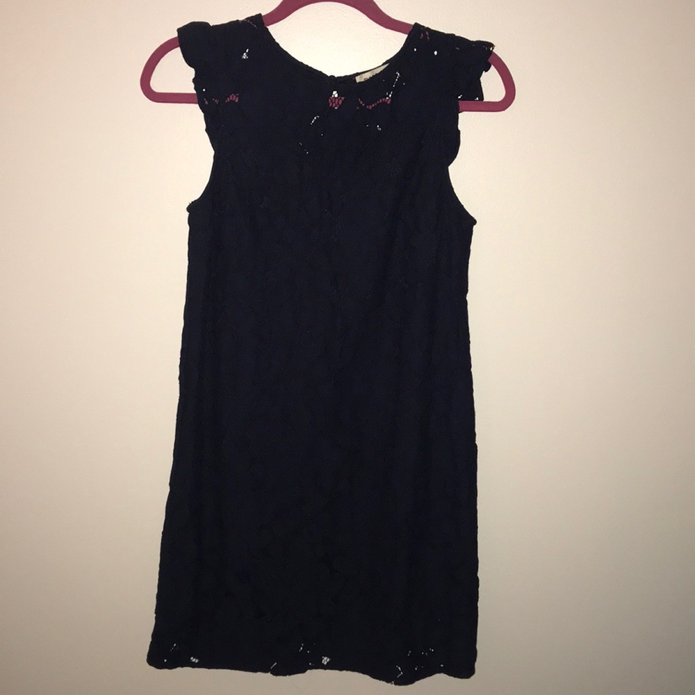 NWOT Navy embroidered dress
